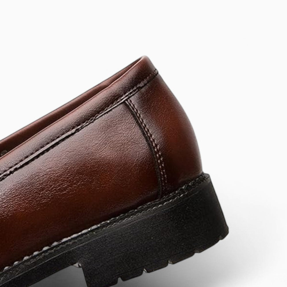 Mocassins Habillés En Cuir Véritable Pour Homme