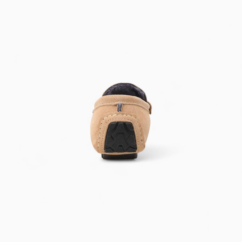 Mocassins D’été En Daim Beige Pour Hommes
