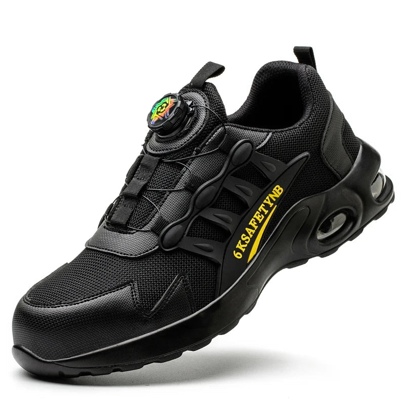 Bottes de travail tactiques pour homme avec embout en acier