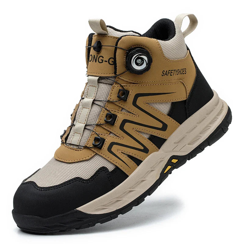 Bottes de travail tactiques pour homme avec embout en acier