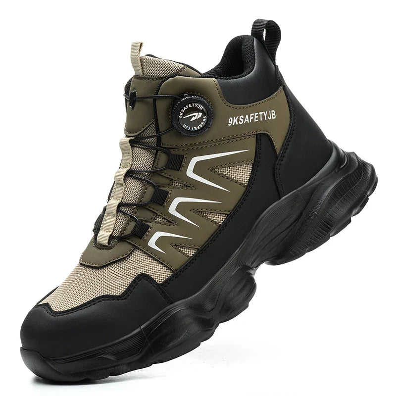 Bottes de travail tactiques pour homme avec embout en acier