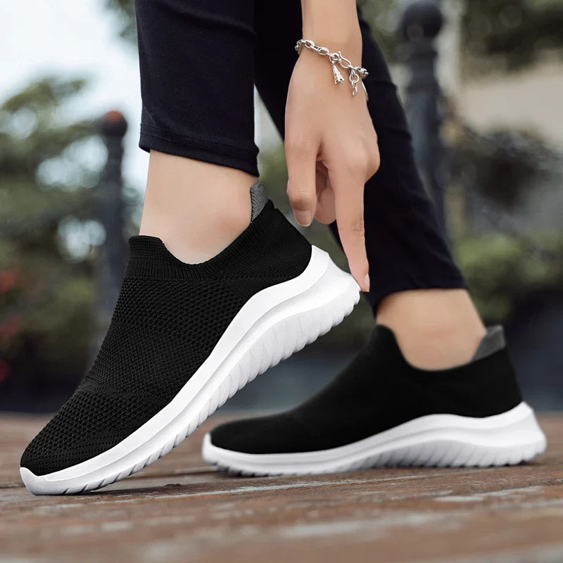 Baskets de running respirantes sans lacets – Légères