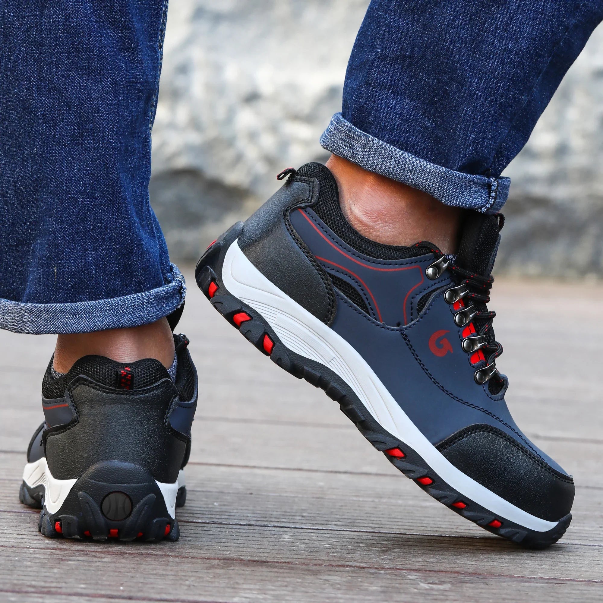 Chaussures de travail pour homme avec embout de sécurité en acier