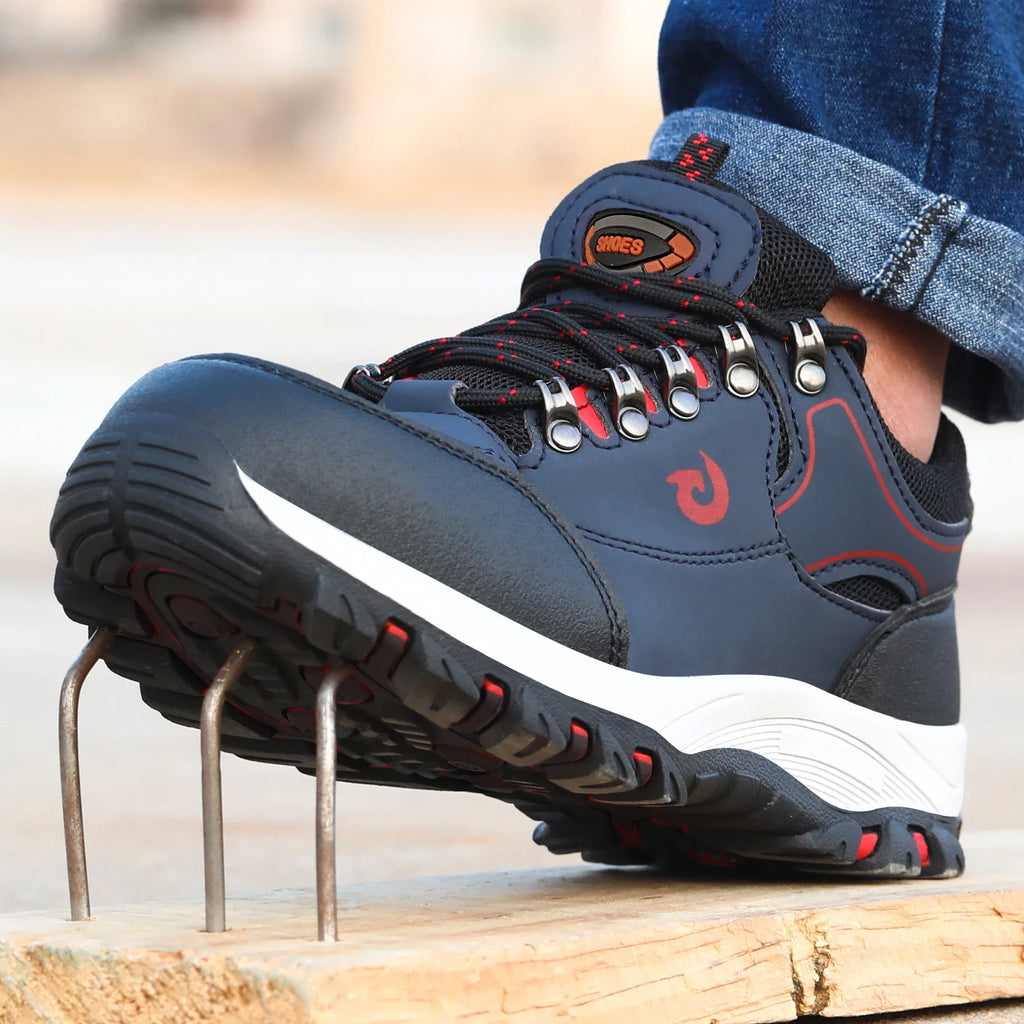 Chaussures de travail pour homme avec embout de sécurité en acier