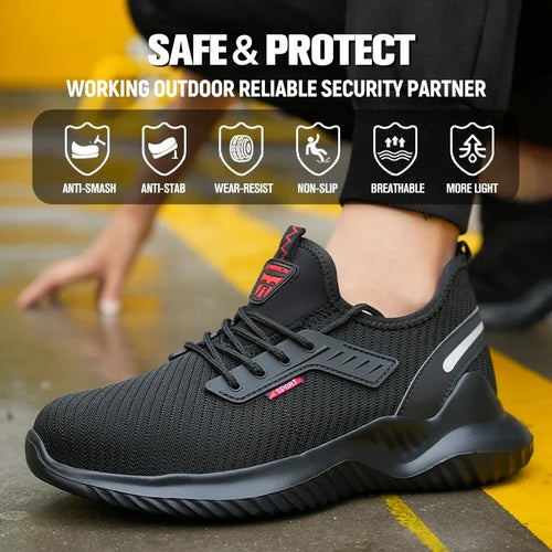 Baskets de sécurité pour homme avec embout en acier – Anti-perforation