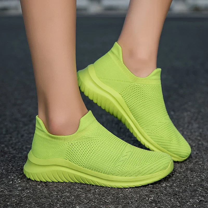 Baskets de running respirantes sans lacets – Légères