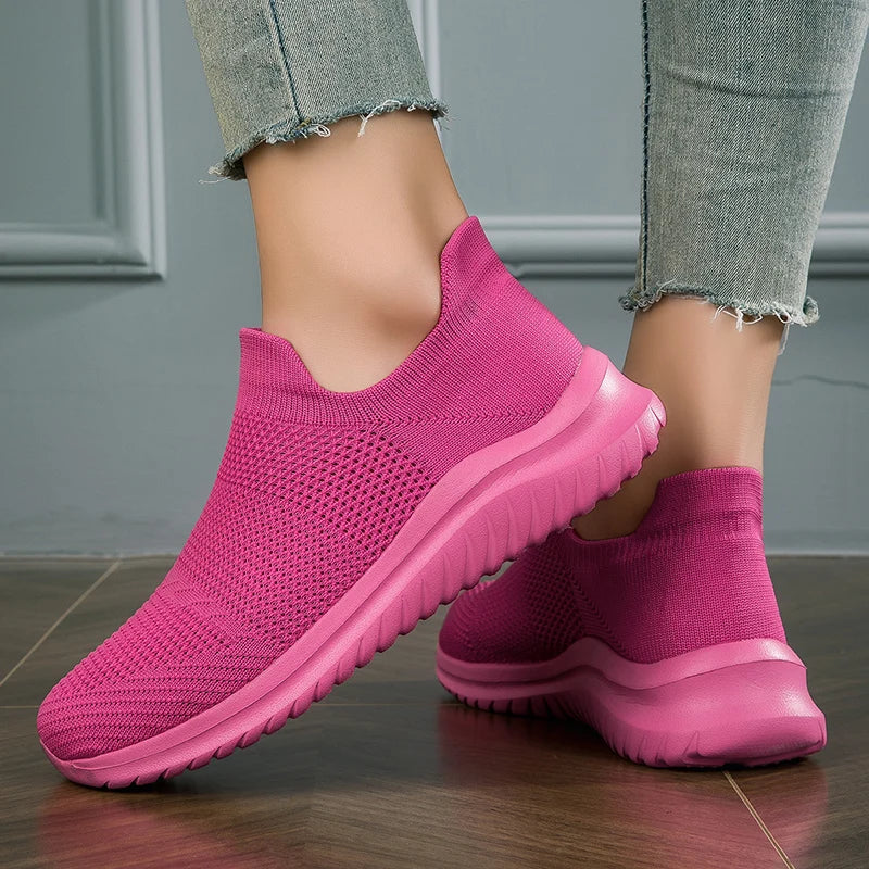 Baskets de running respirantes sans lacets – Légères