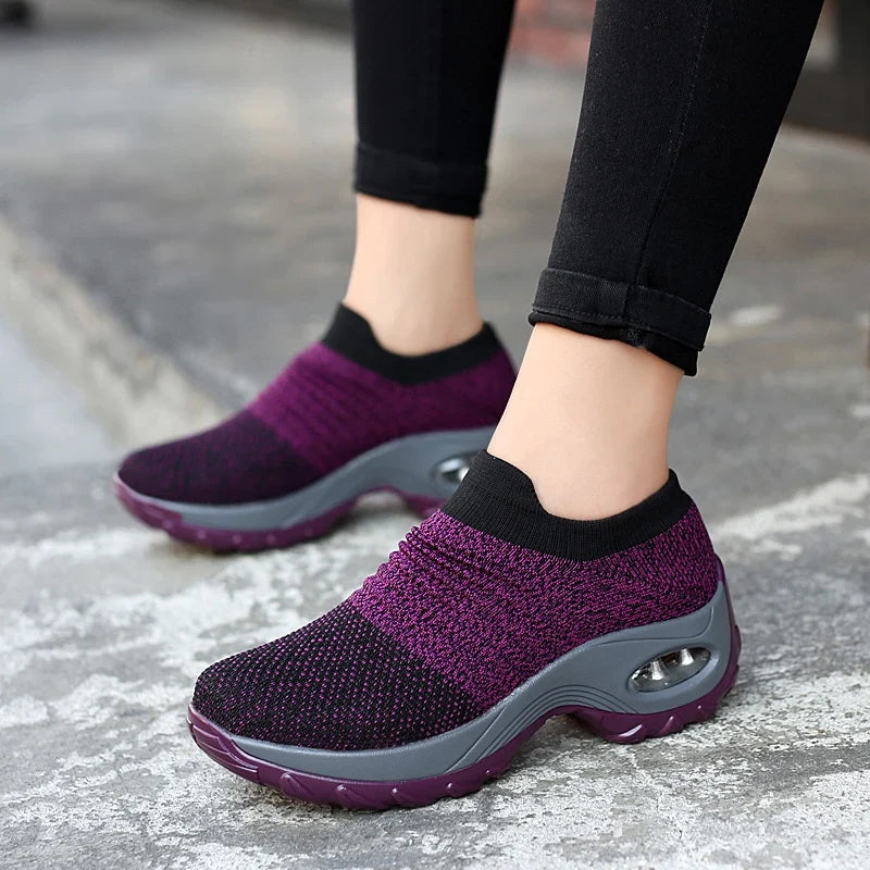 Chaussures respirantes ajourées pour femme – Confortables
