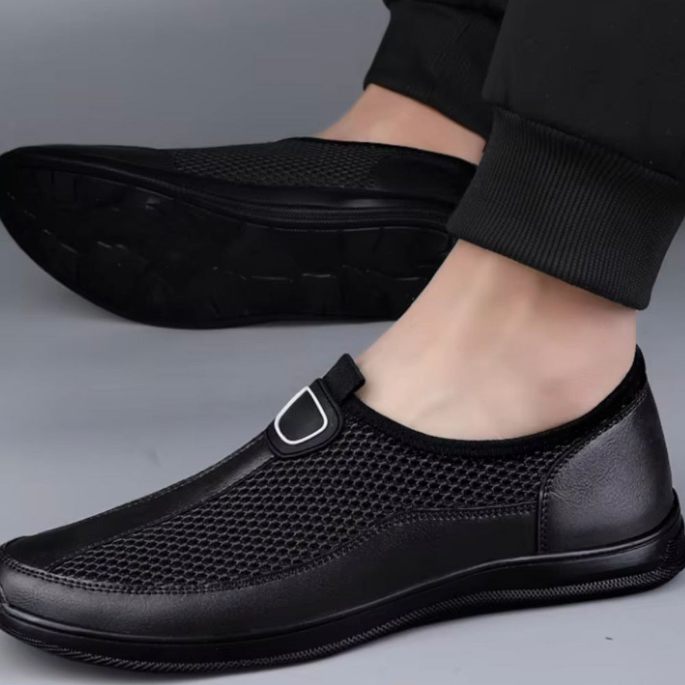 Mocassins Souples En Mesh Avec Motif Surpiqures