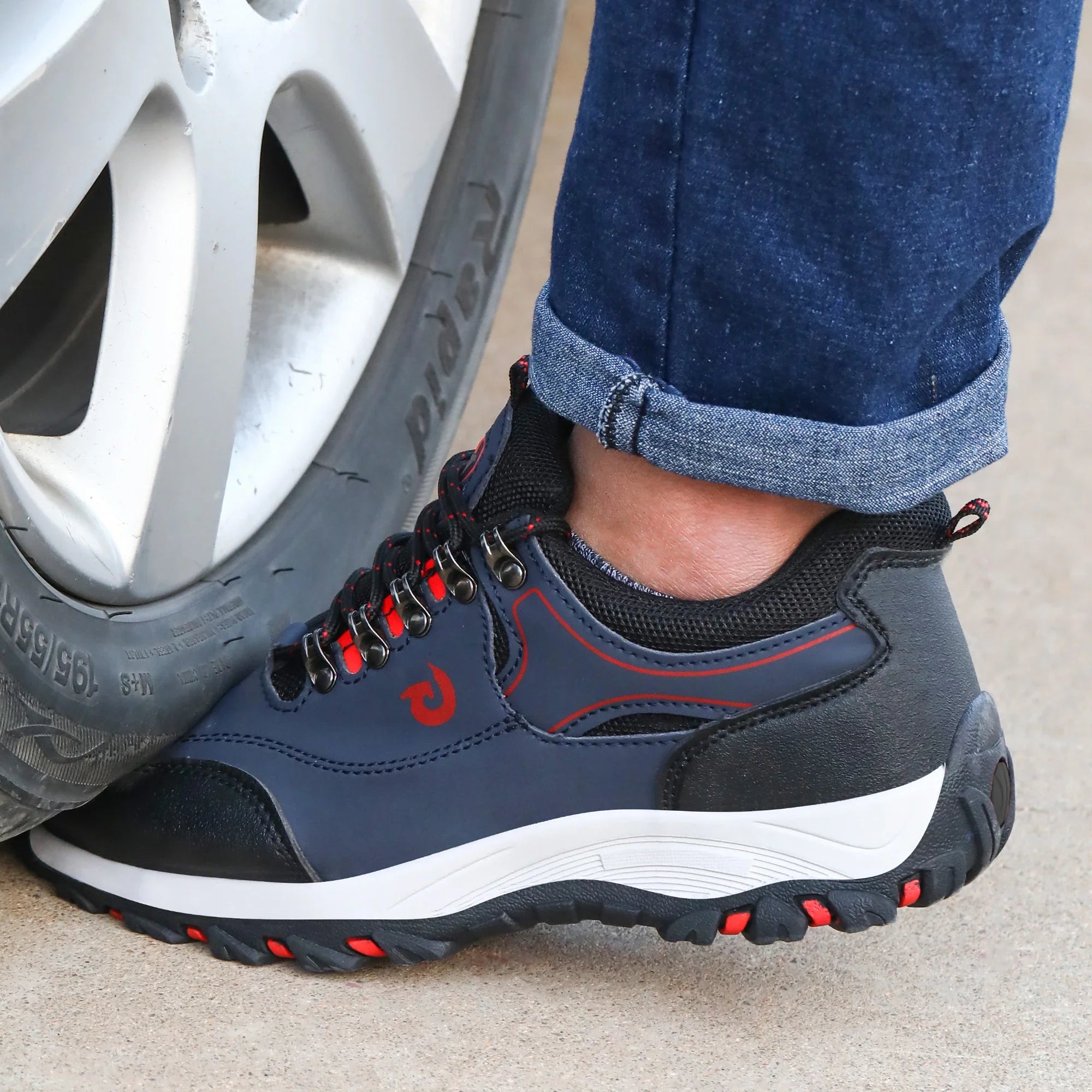 Chaussures de travail pour homme avec embout de sécurité en acier