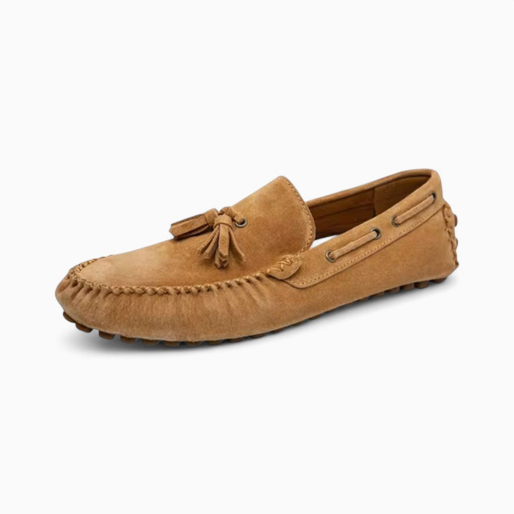 Mocassins pour Homme En Daim Marron