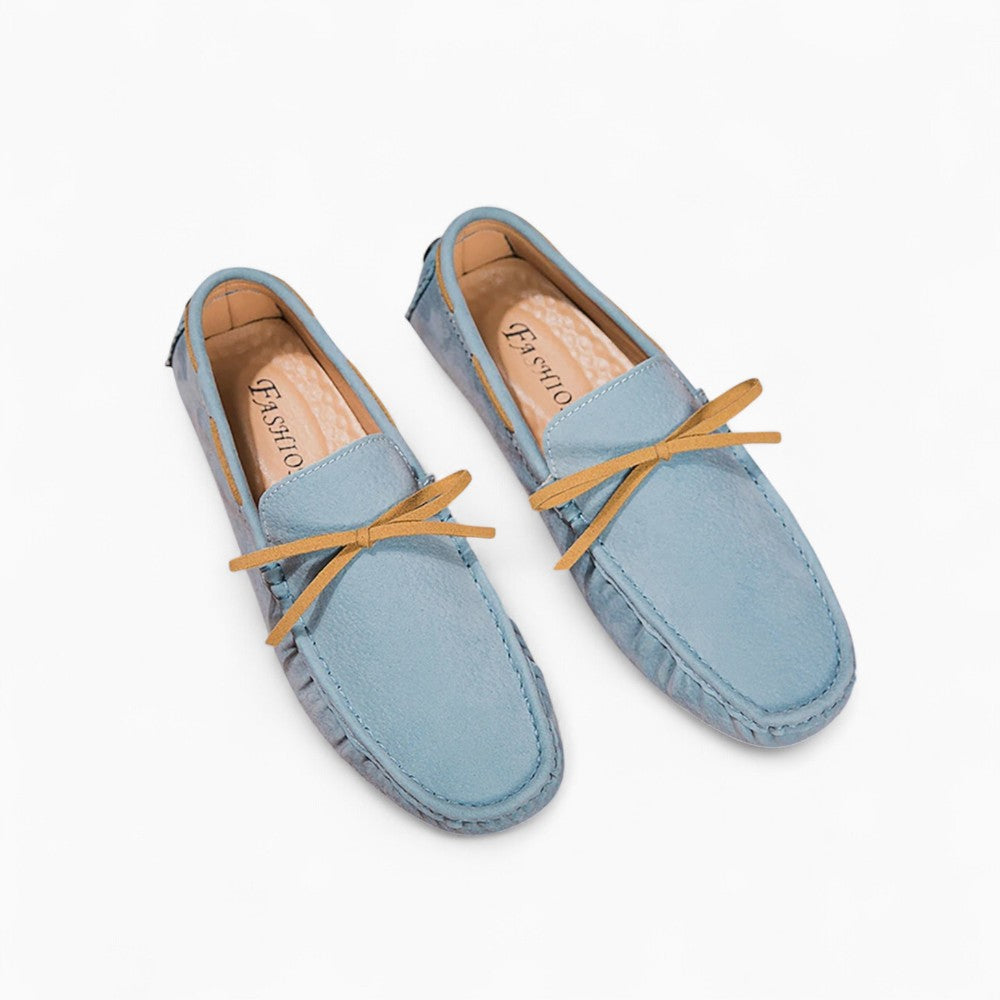 Mocassins En Daim À Nœud Pour Homme