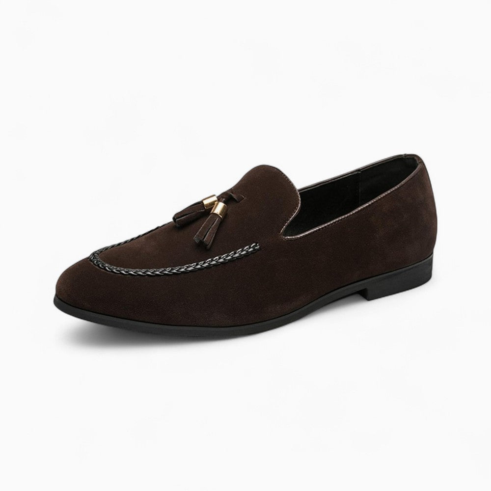 Mocassins à gland effet daim en PU pour hommes