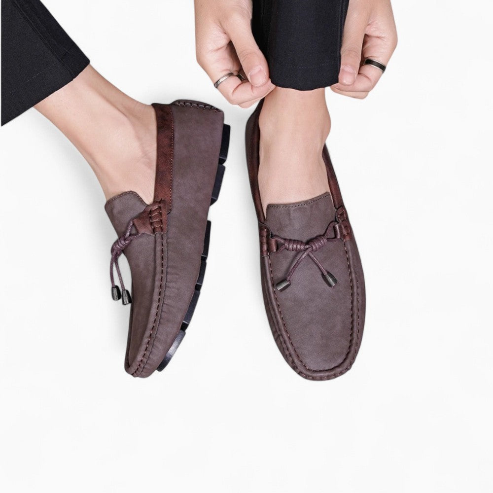 Mocassins En Cuir Respirants À Glands Pour Homme