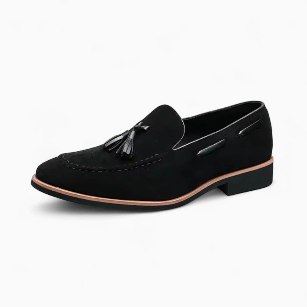 Mocassins décontractés à glands effet daim en microfibre pour homme