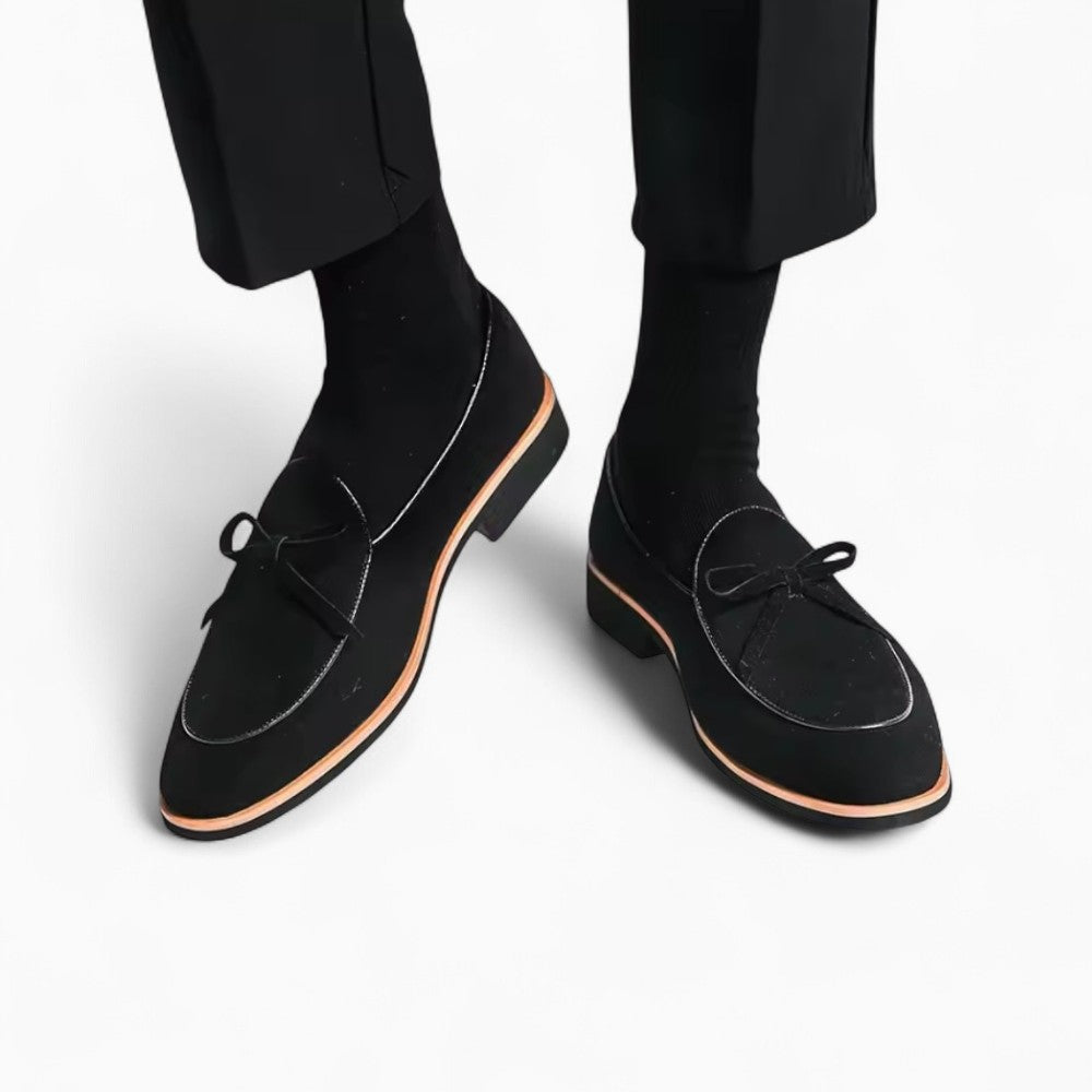 Mocassins décontractés à glands effet daim en microfibre pour homme