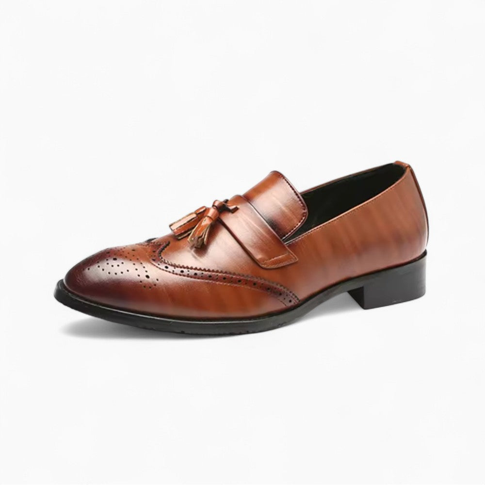 Mocassins À Tête Pointue À Glands Pour Homme