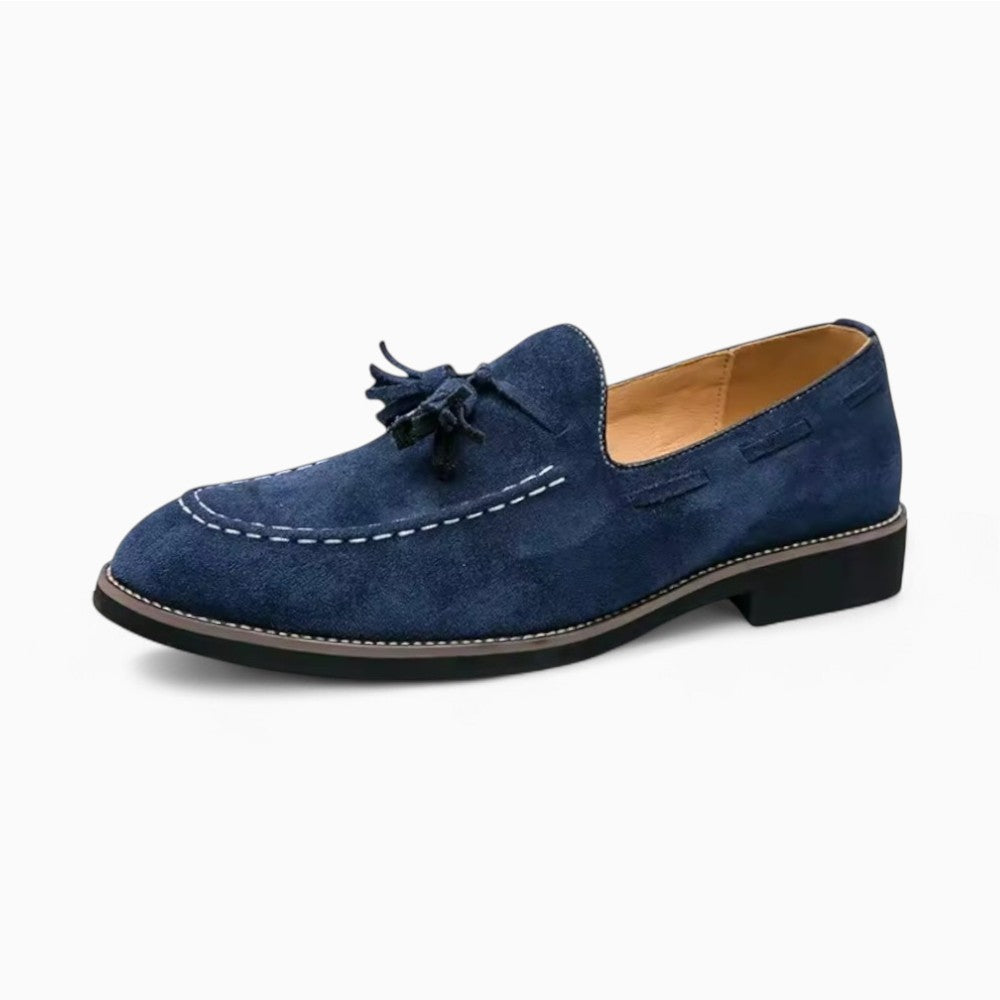 Mocassins à glands effet daim en cuir synthétique PU