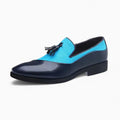 Mocassins à glands multicolores effet daim en PU