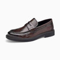 Mocassins Pour Homme En Cuir Véritable De Couleur Marron