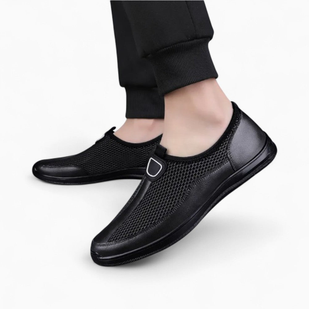 Mocassins Souples En Mesh Avec Motif Surpiqures
