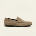 Mocassin à Barette en Cuir Suédé