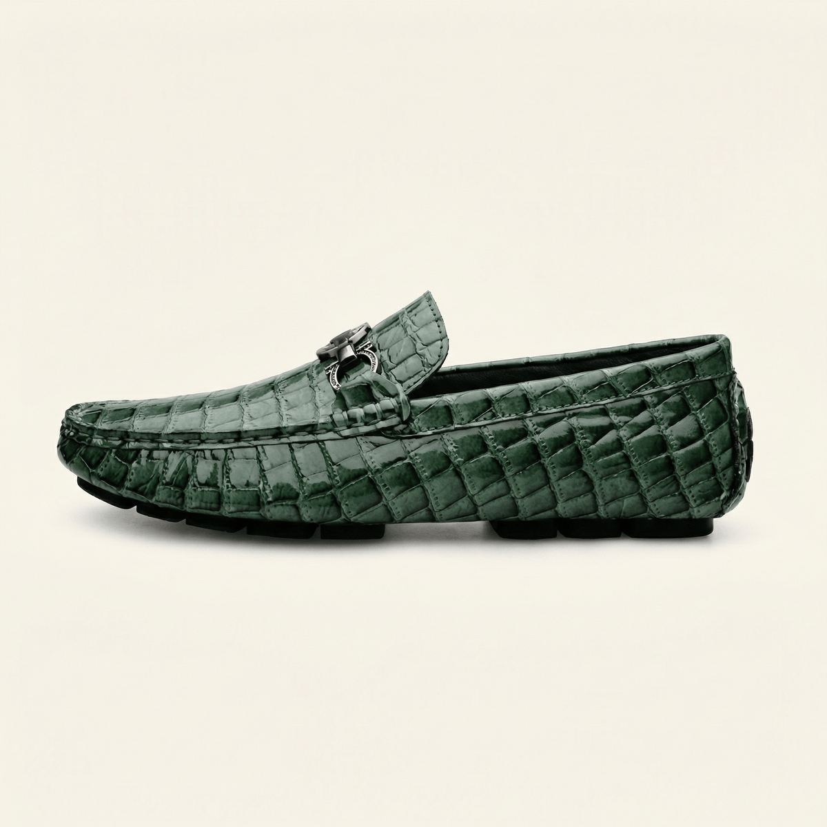 Mocassin à Mors Effet Crocodile