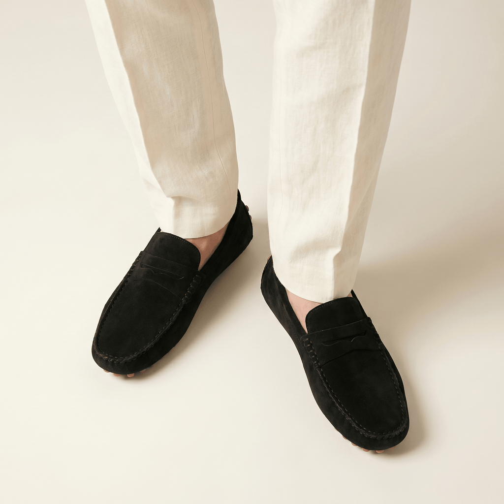 Mocassin à Picots en Daim