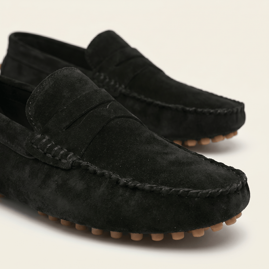 Mocassin à Picots en Daim