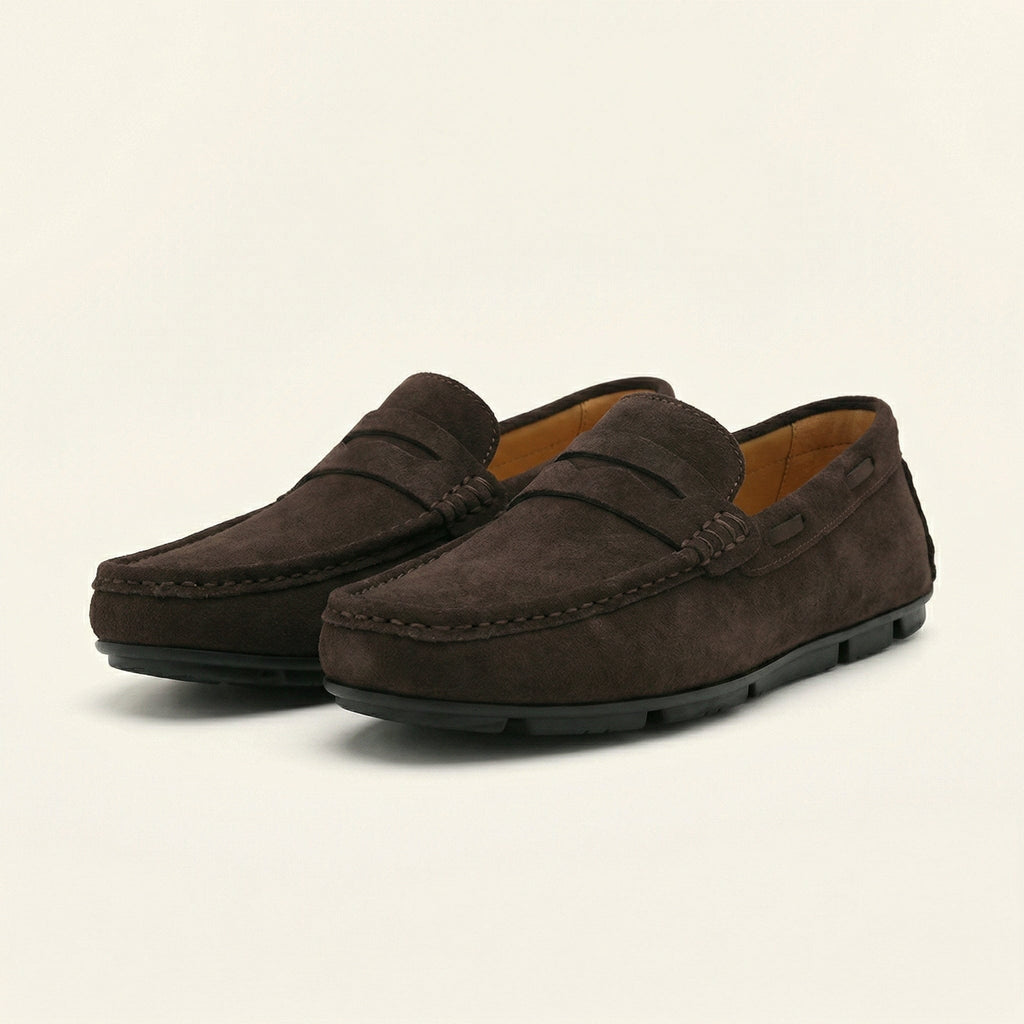 Mocassin en Daim Classique à Bande