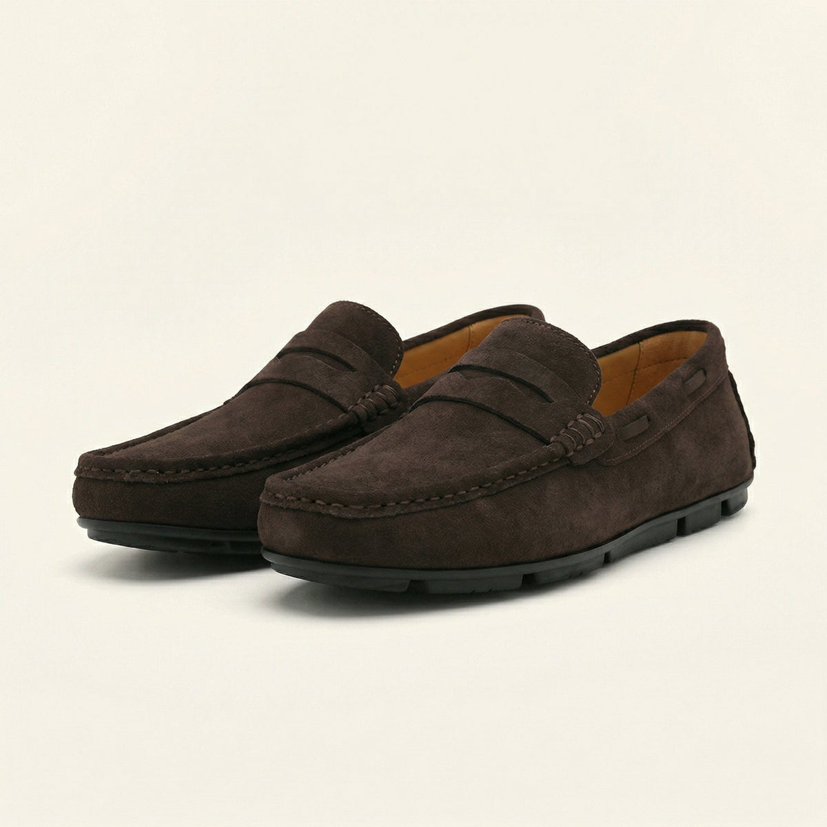 Mocassin en Daim Classique à Bande