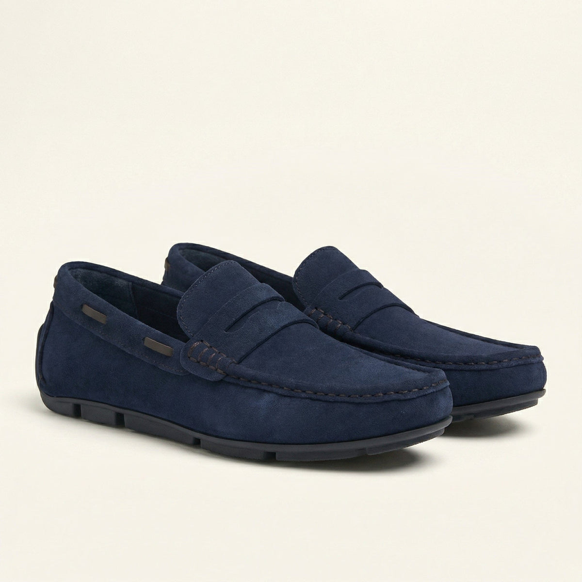 Mocassin en Daim Classique à Bande