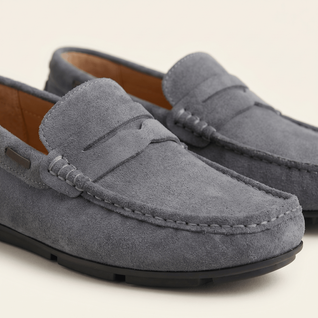 Mocassin en Daim Classique à Bande