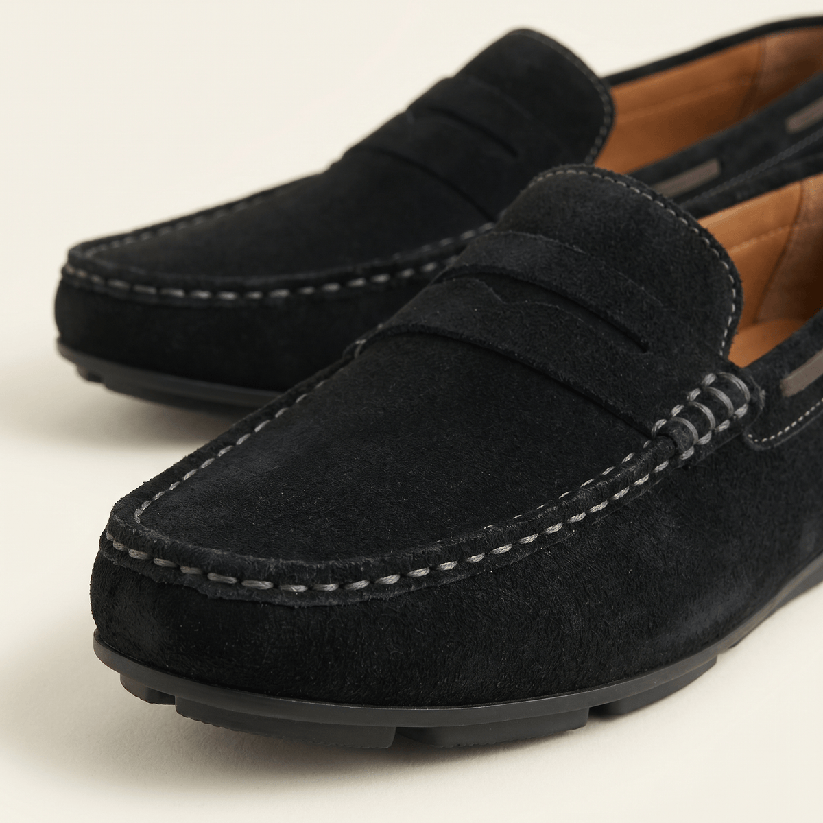 Mocassin en Daim Classique à Bande