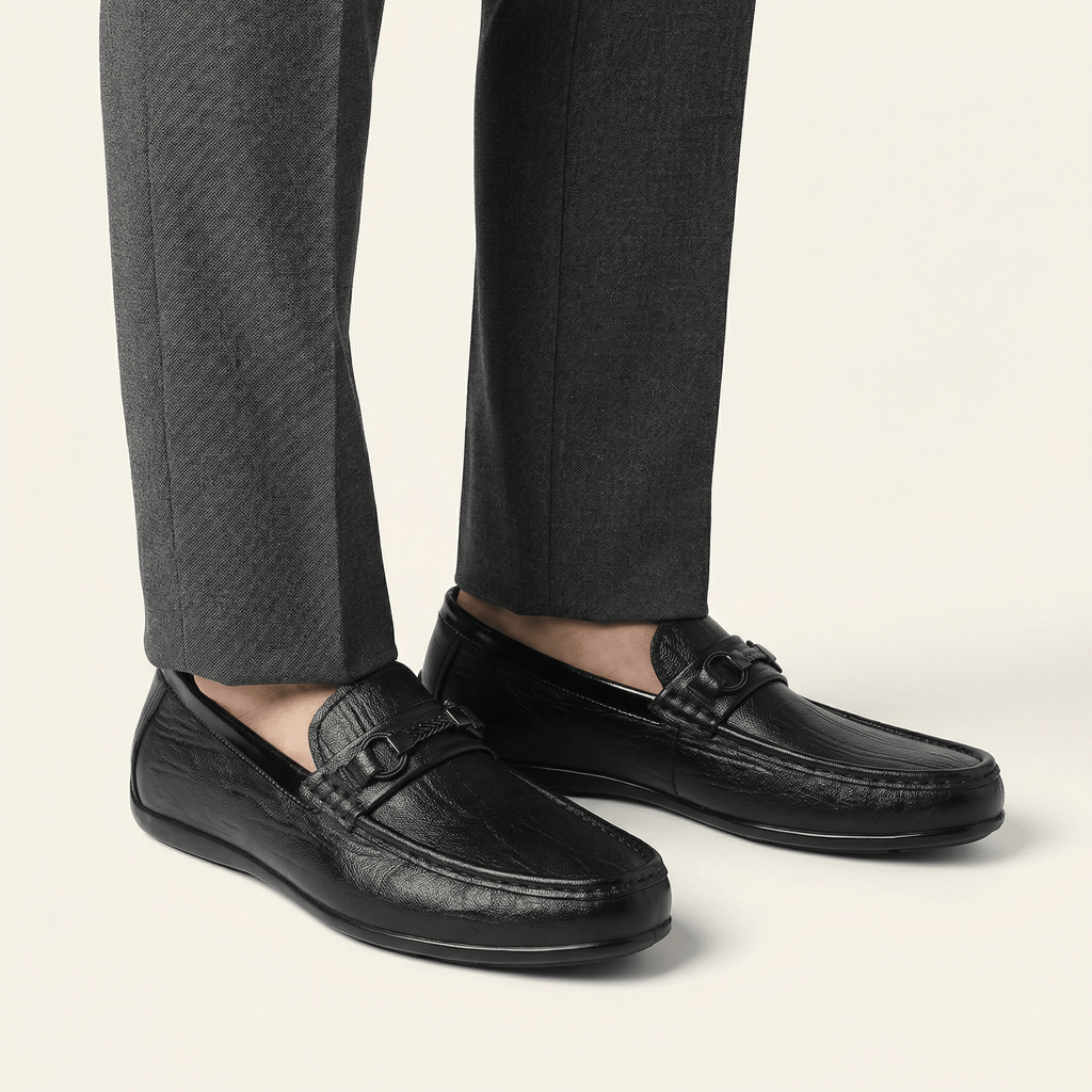 Mocassin Homme à Mors en Cuir