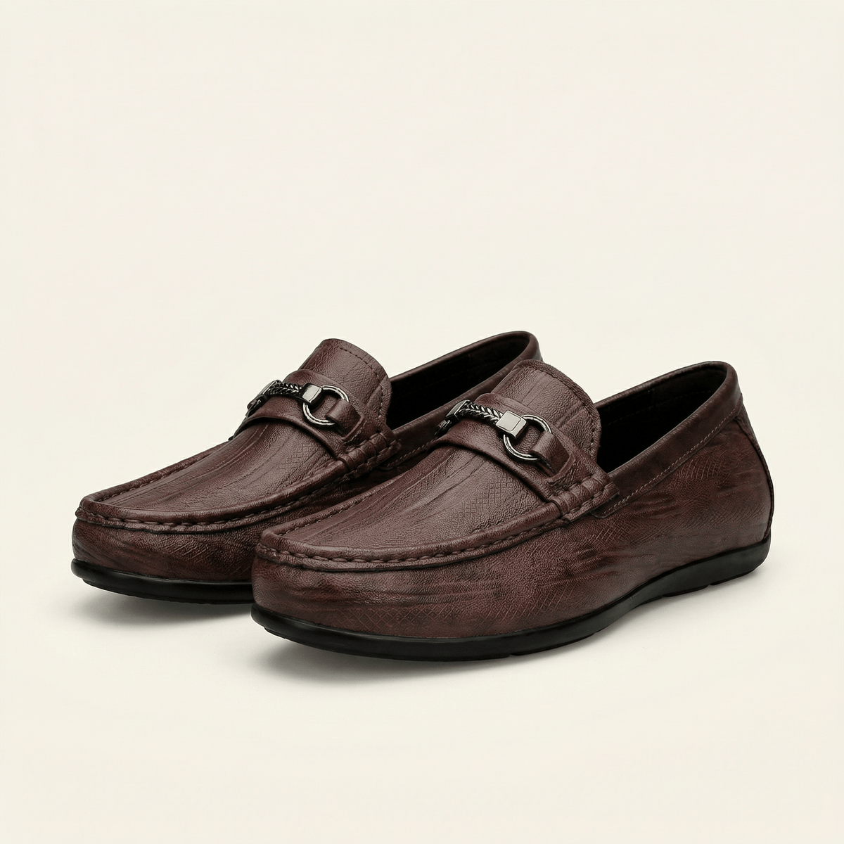 Mocassin Homme à Mors en Cuir