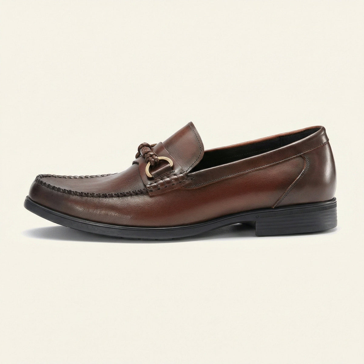 Mocassin Homme à Mors en Cuir Patiné