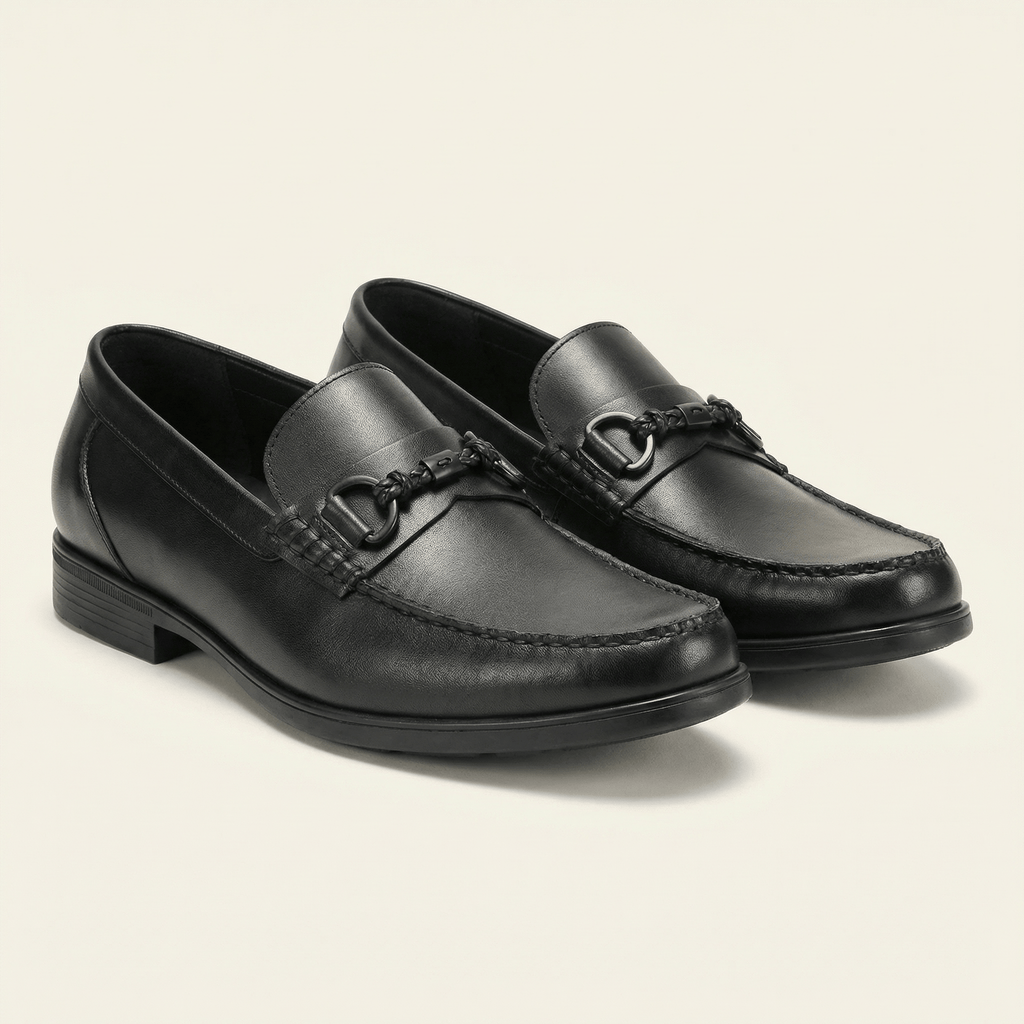 Mocassin Homme à Mors en Cuir Patiné