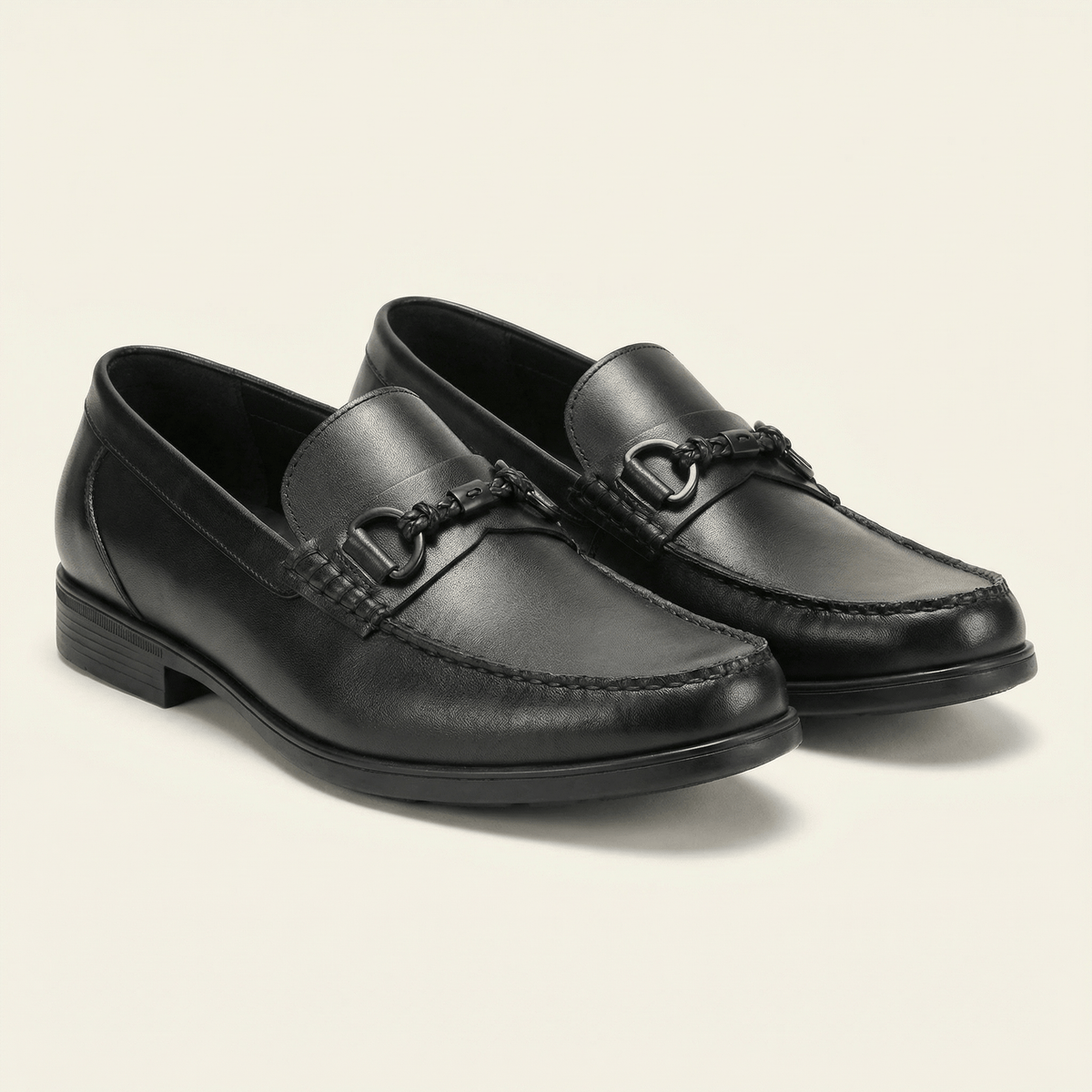 Mocassin Homme à Mors en Cuir Patiné