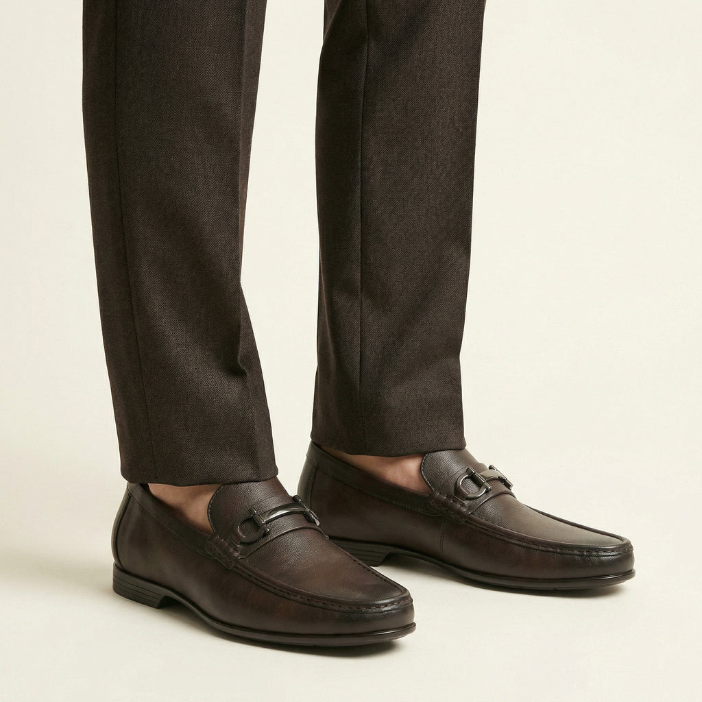 Mocassin Homme Classique à Mors en Cuir