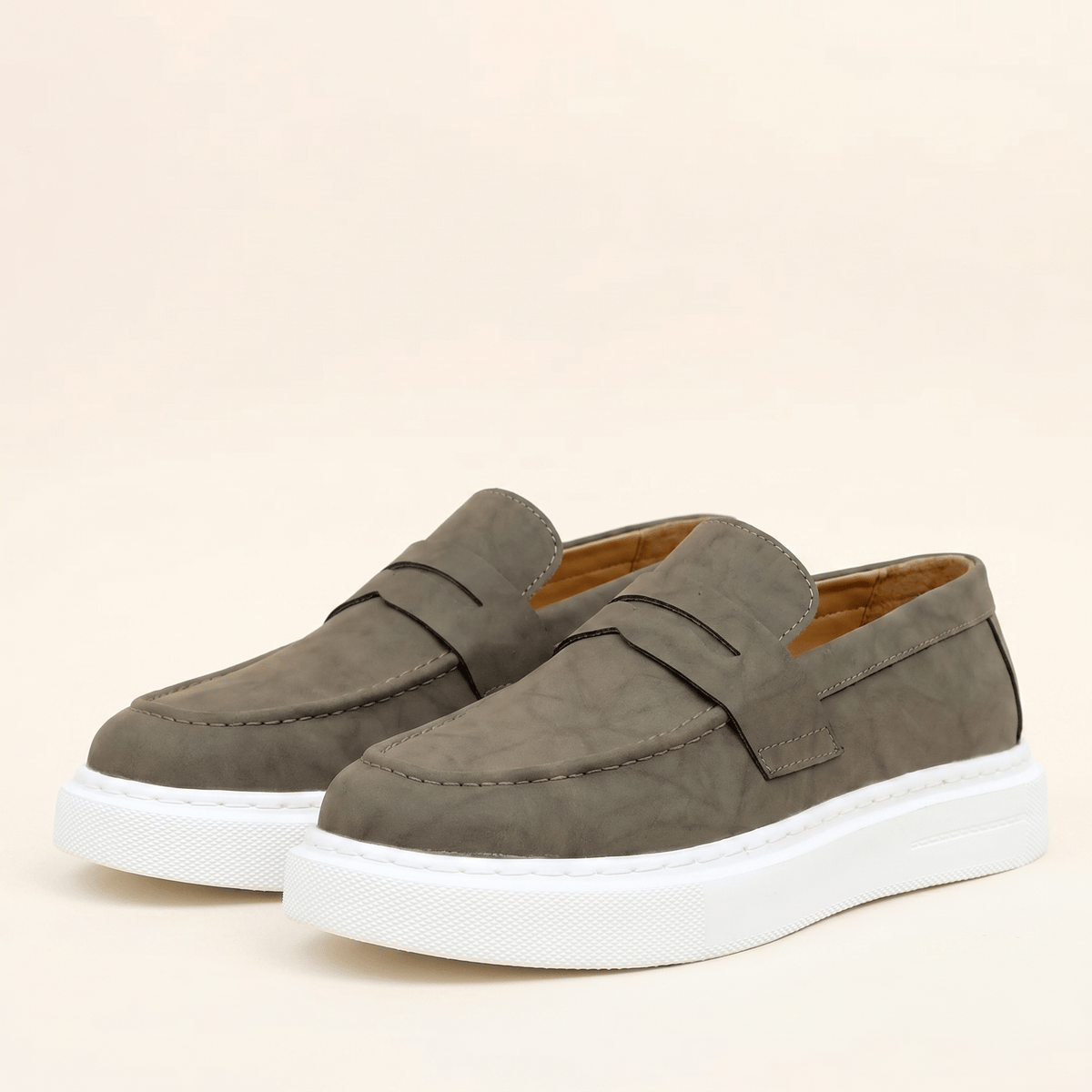 Mocassin Homme Compensé à Bande