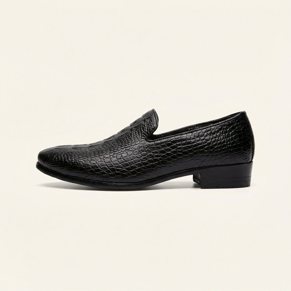Mocassin homme effet cuir crocodile en PU