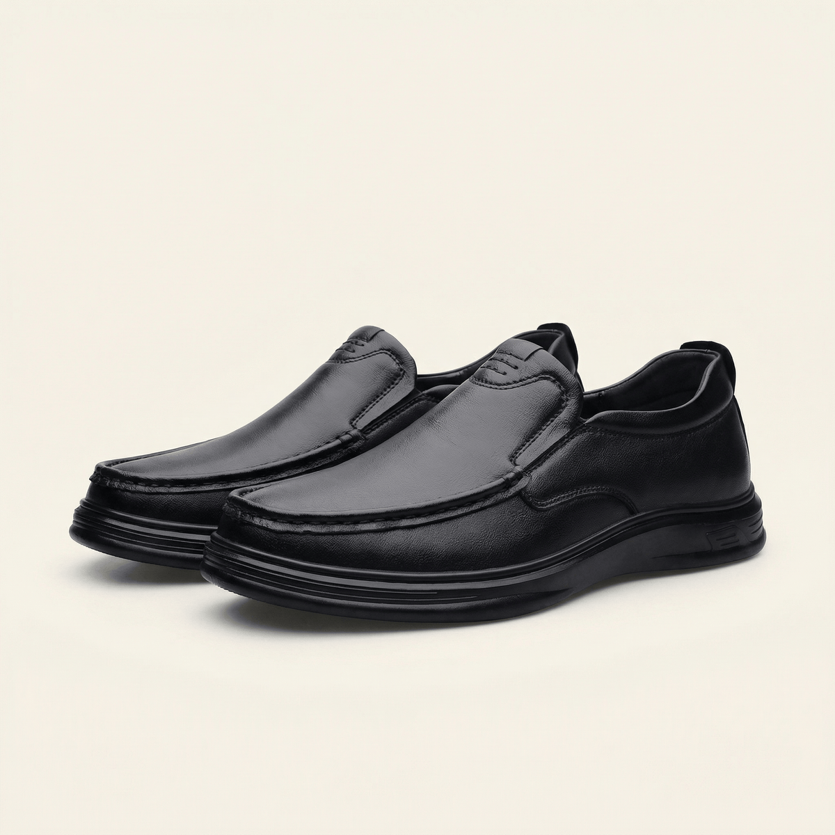 Mocassin Homme Fermé Confort en Cuir