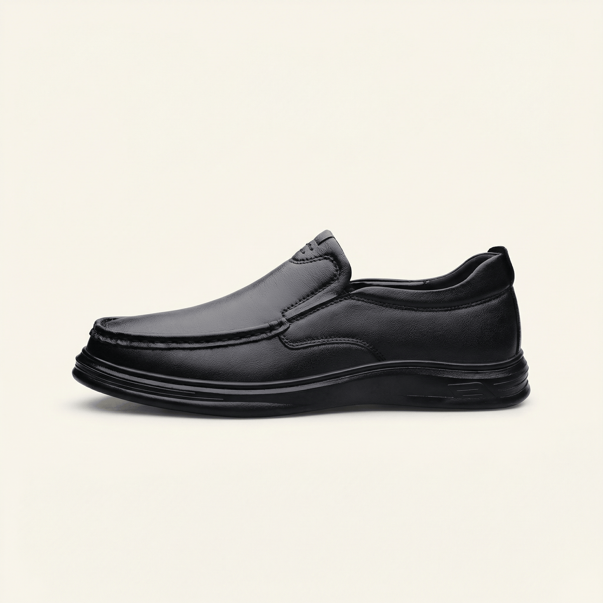 Mocassin Homme Fermé Confort en Cuir