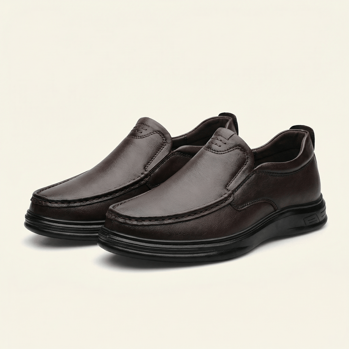 Mocassin Homme Fermé Confort en Cuir