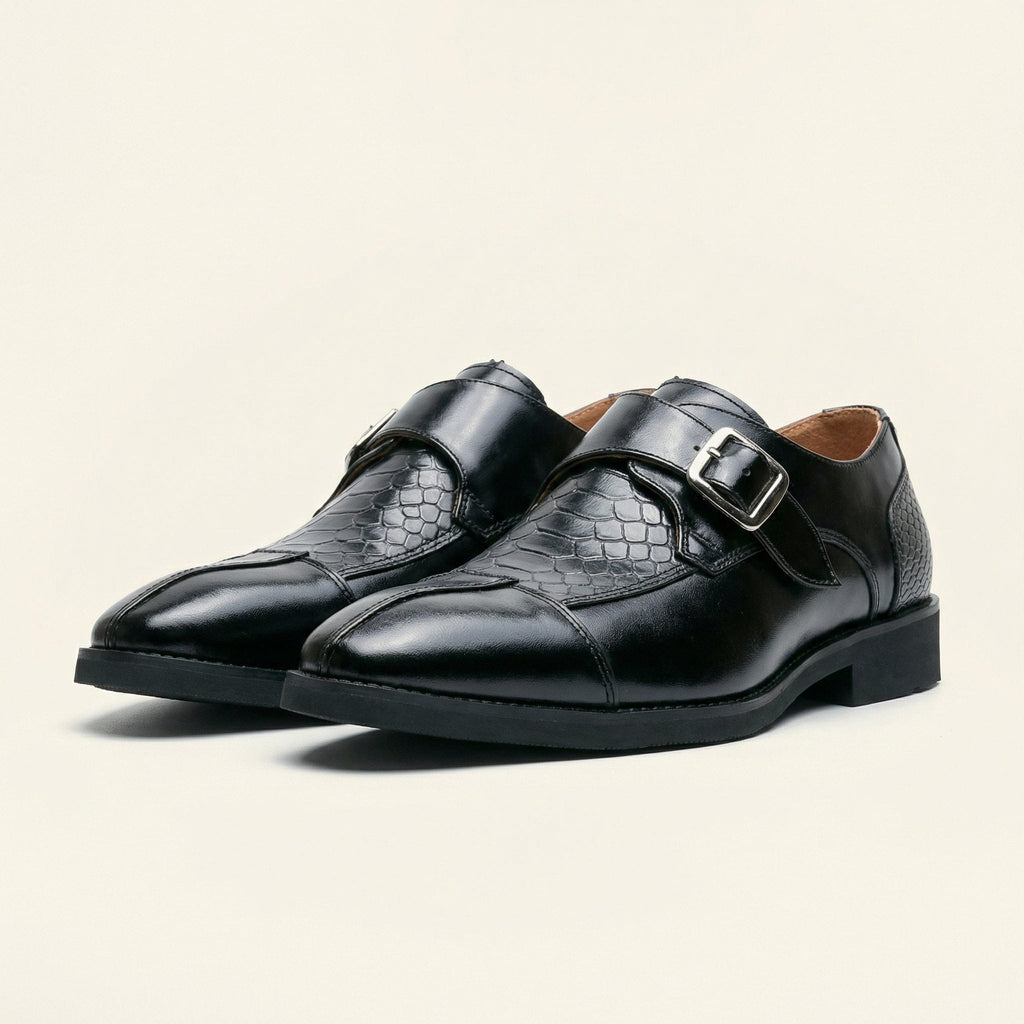 Mocassin Homme Habillé à Boucle Décorative