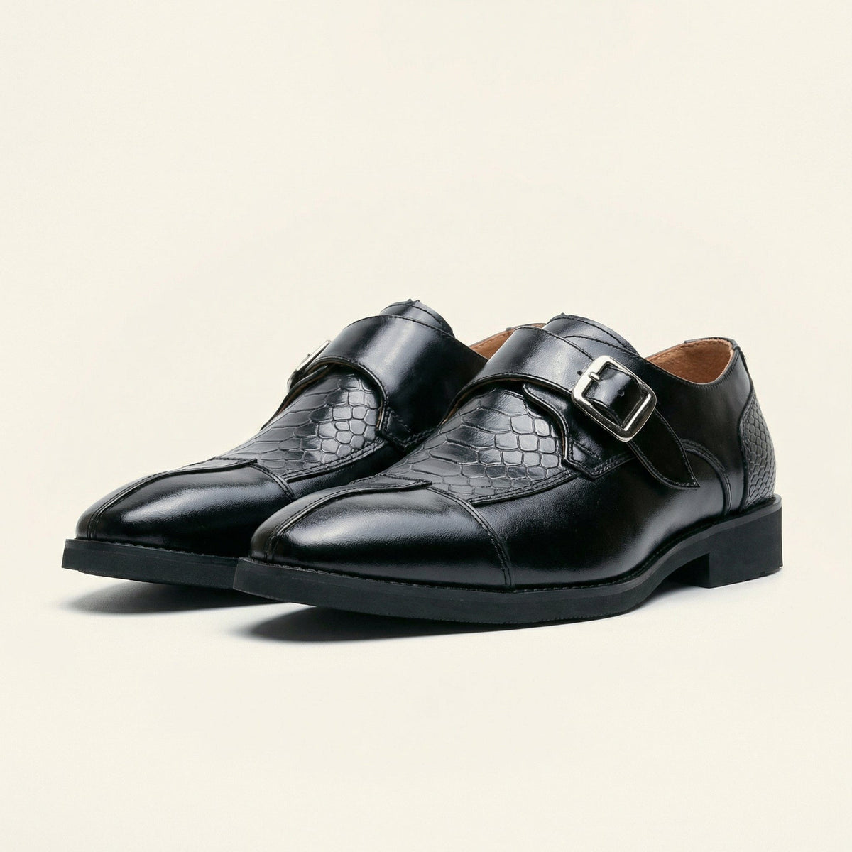 Mocassin Homme Habillé à Boucle Décorative
