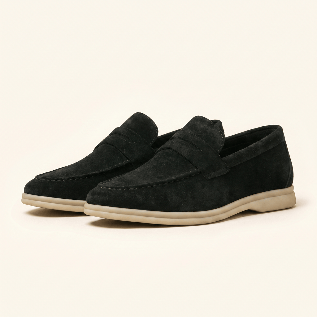 Mocassin Homme Penny Loafer Casual en Suédé