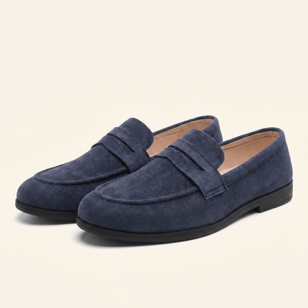 Mocassin Homme Penny Loafer Classique en Daim