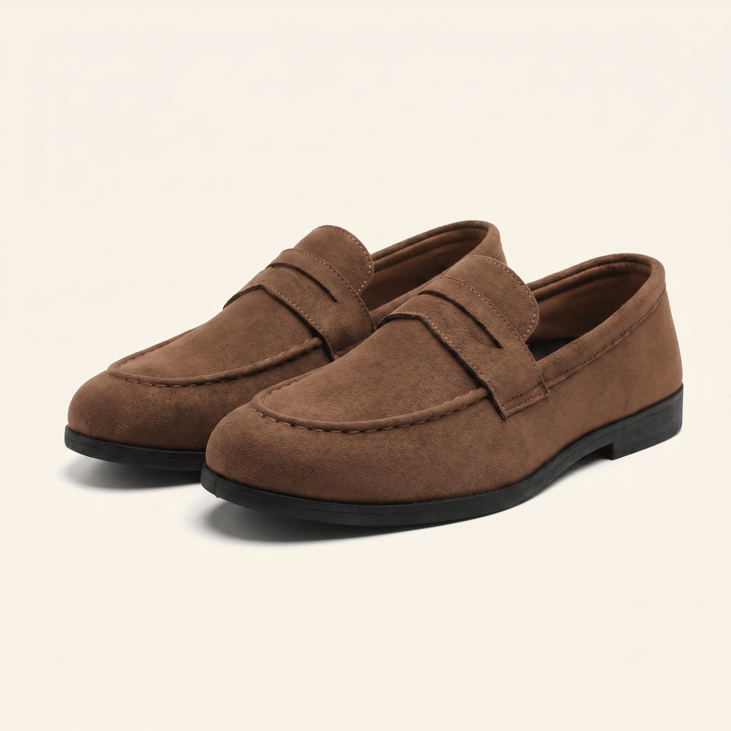 Mocassin Homme Penny Loafer Classique en Daim